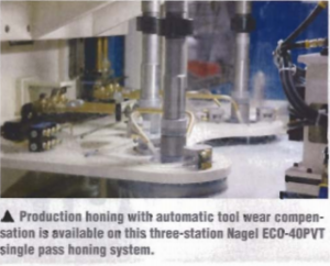 Single Pass Honing System with Automatic Tool Wear Compensation